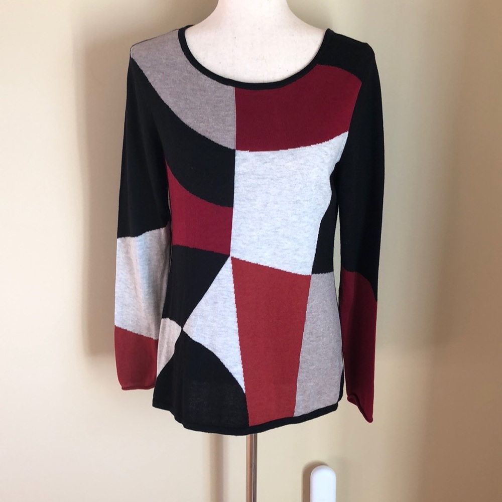 NIC & ZOE multicolor lightweight sweater